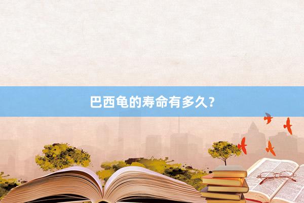 巴西龟的寿命有多久?