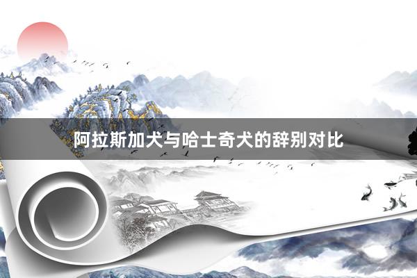 阿拉斯加犬与哈士奇犬的辞别对比